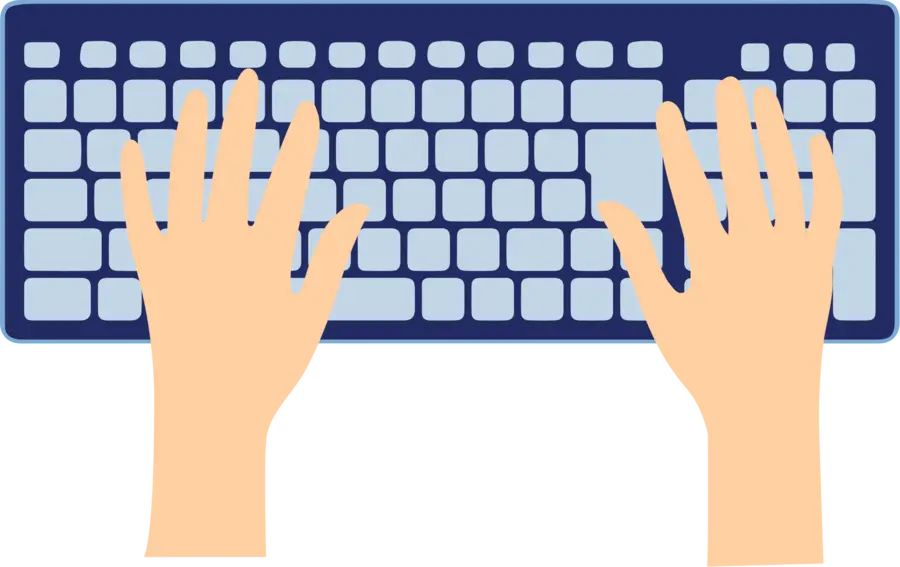 Stylized keyboard illustration